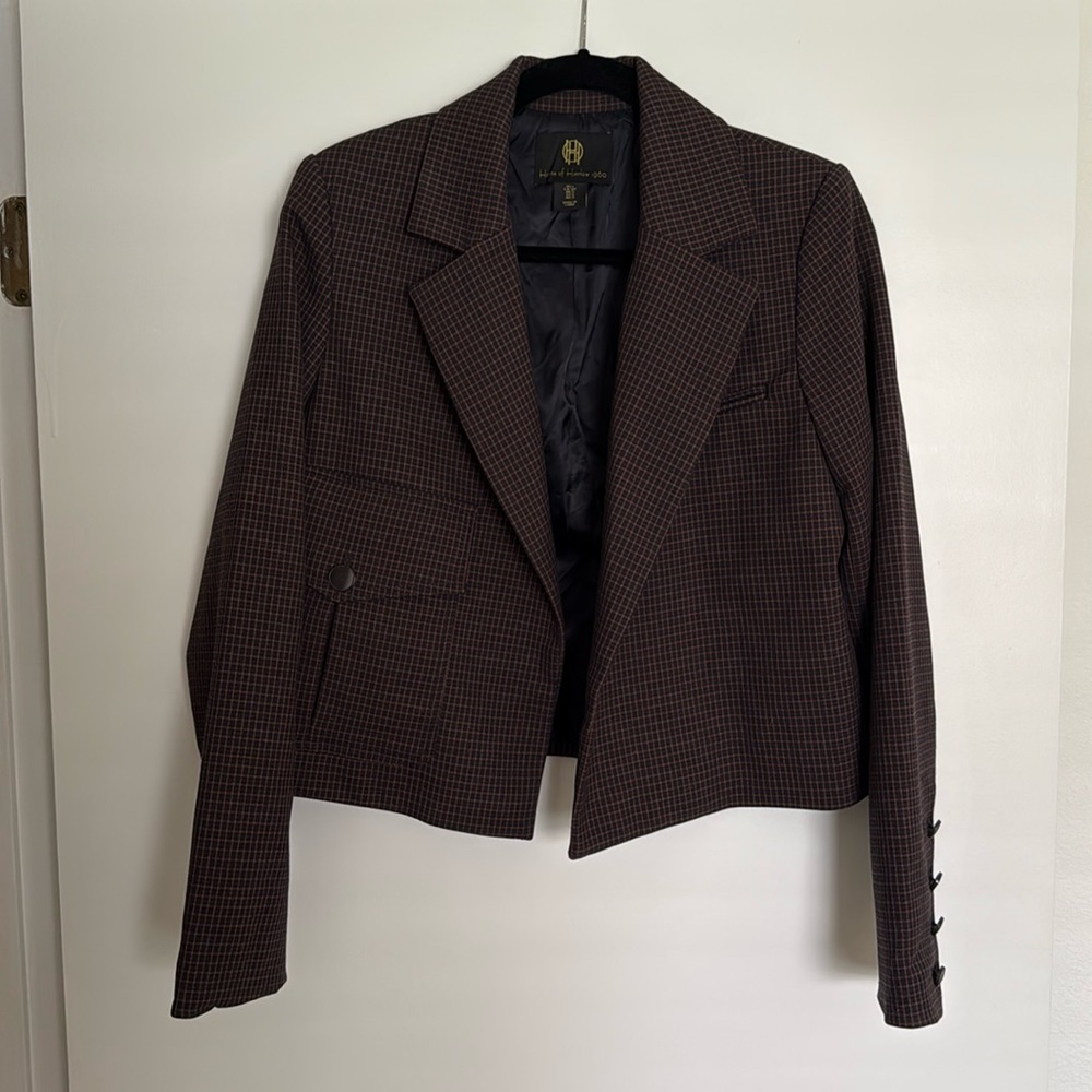 House Of Harlow Plaid Blazer